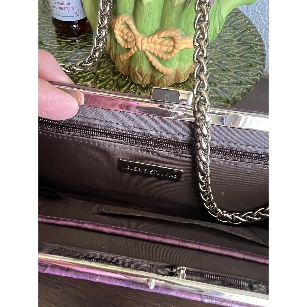 Valerie Steven's Faux Snakeskin Clutch - Picture 3 of 16